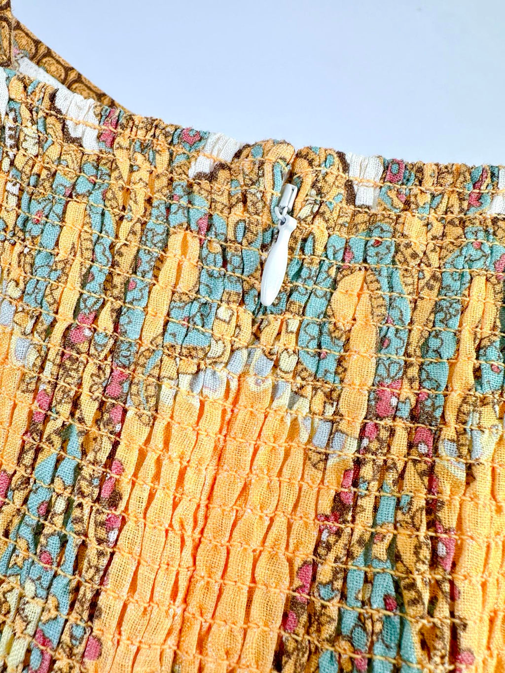 SPAGHETTI STRAP PRINTED MAXI DRESS