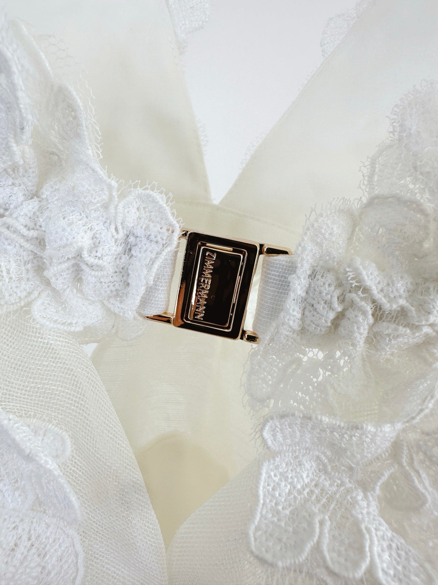 ZIMMERMANN LACE LAYERED MINI DRESS 270381