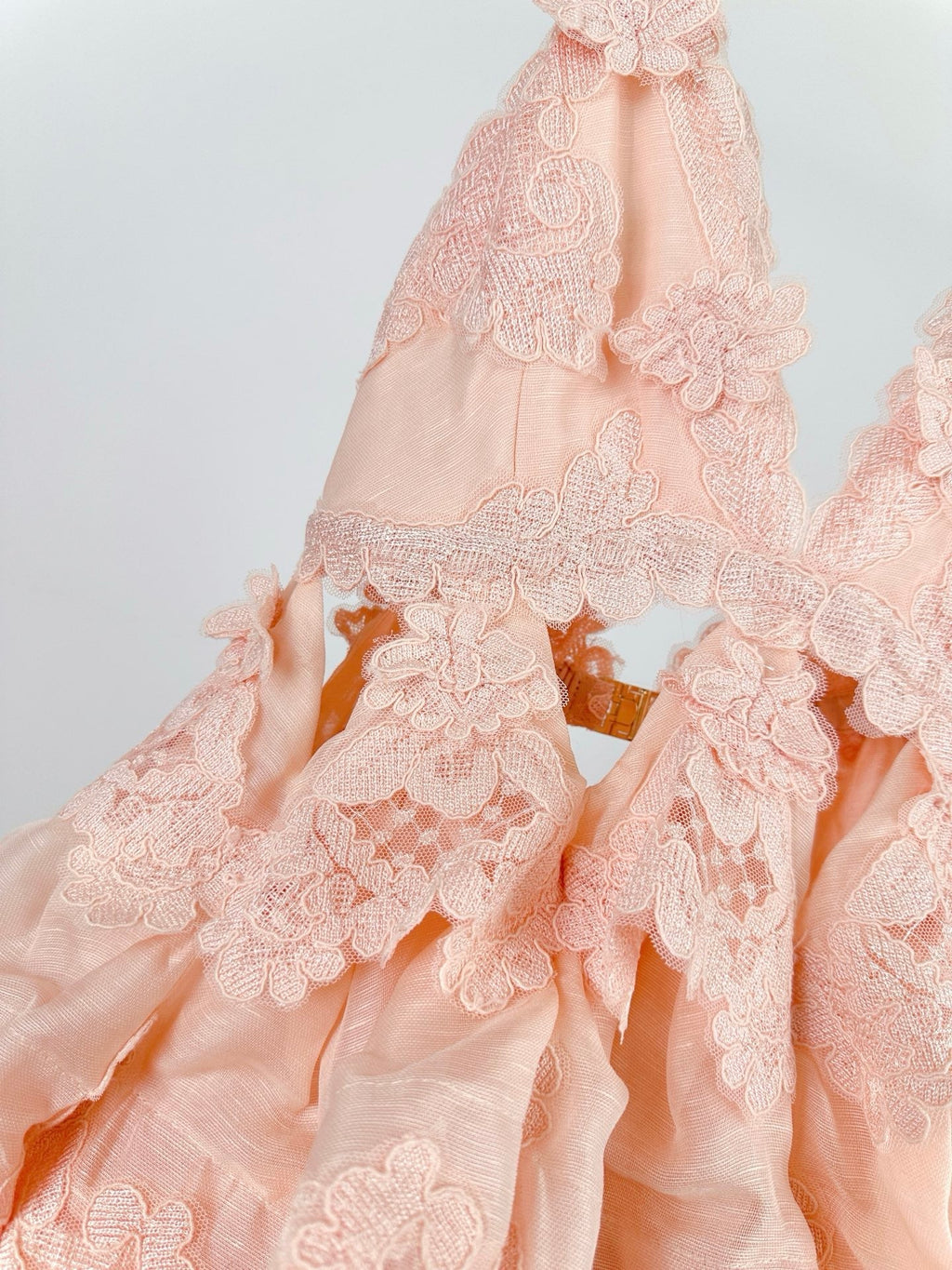 ZIMMERMANN LACE LAYERED MINI DRESS 270382