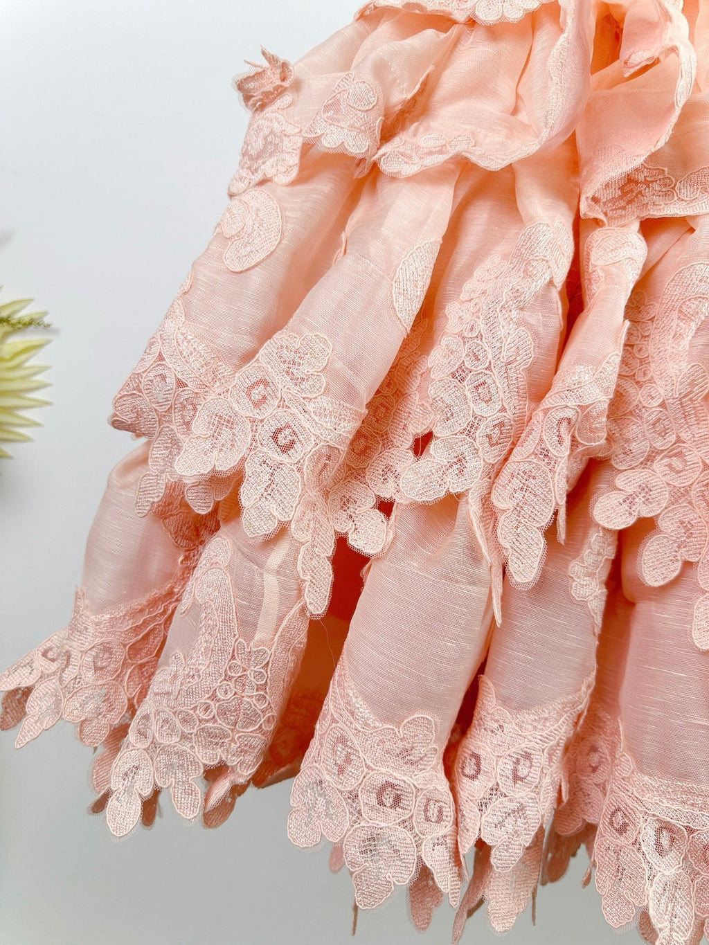 ZIMMERMANN LACE LAYERED MINI DRESS 270382