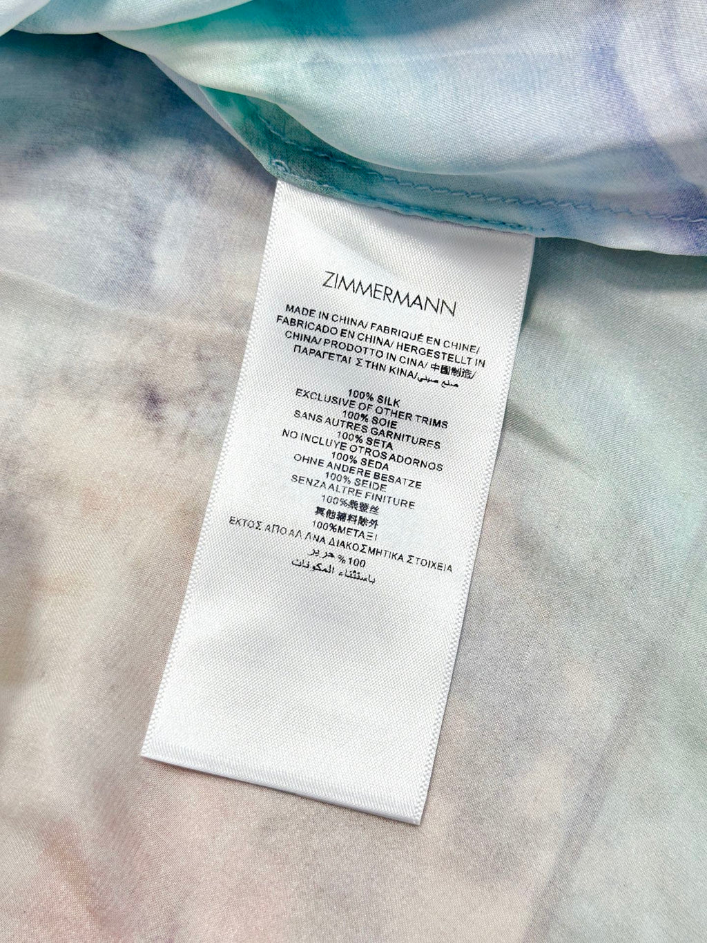 ZIMMERMANN PLEATED SILK MINI SKIRT 270236