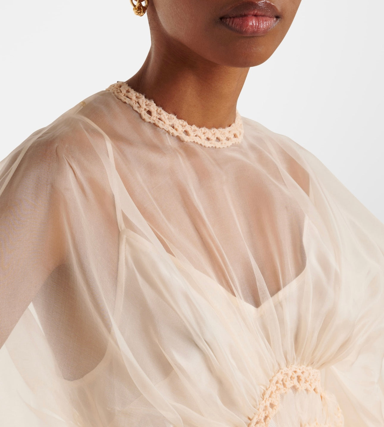 ZIMMERMANN LONG-SLEEVE PUFF-SLEEVE DRESS 270474