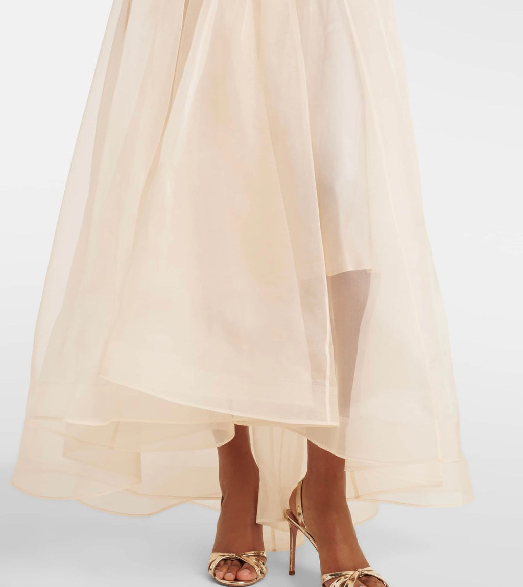 ZIMMERMANN LONG-SLEEVE PUFF-SLEEVE DRESS 270474