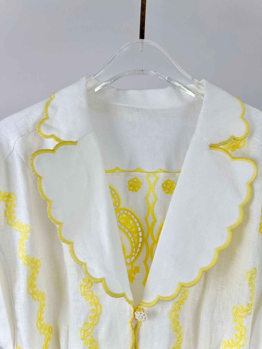 ZIMMERMANN EMBROIDERED SHORT-SLEEVE MINI DRESS 270269