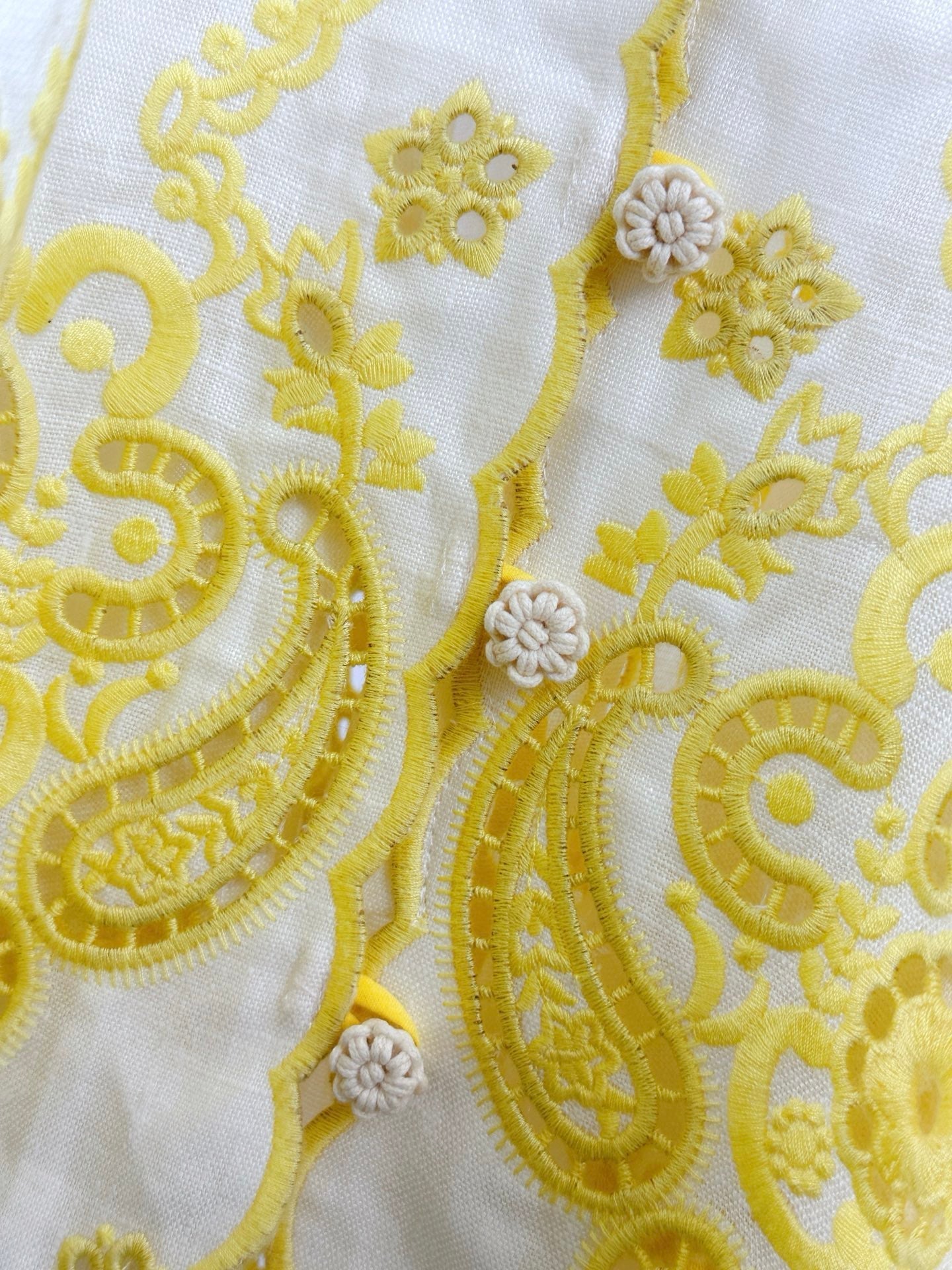 ZIMMERMANN EMBROIDERED SHORT-SLEEVE MINI DRESS 270269