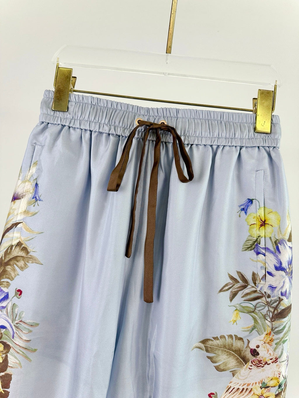 ZIMMERMANN WIDE-LEG PANTS WITH WAIST TIE 270125