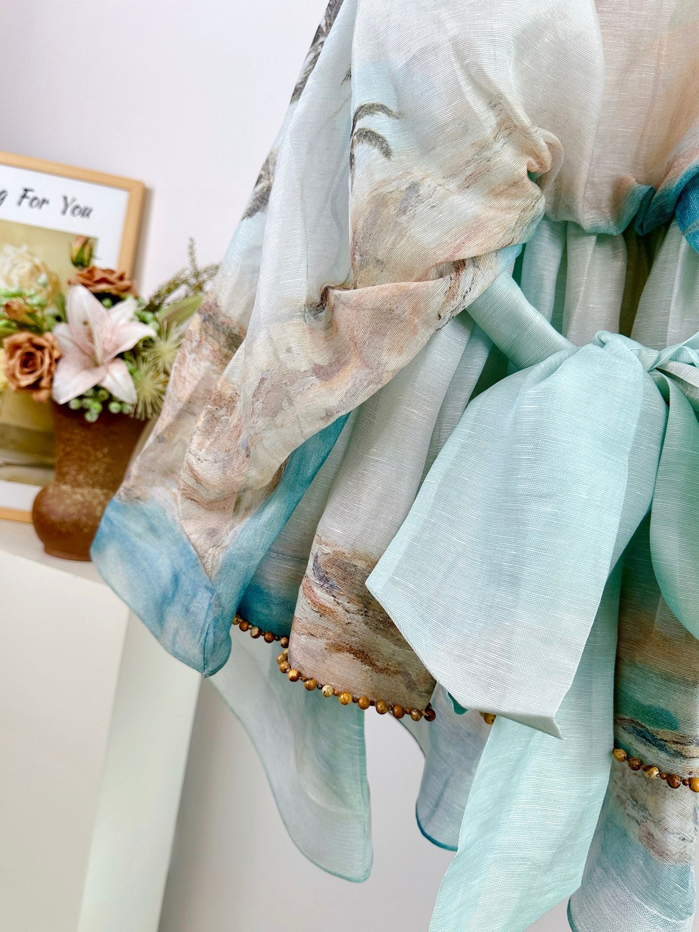 ZIMMERMANN BALANCE DEEP V-NECK MINI DRESS 270315