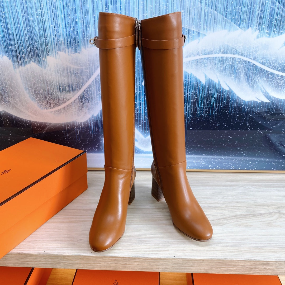 STORY BOOT 7 CM IN BRONZE BROWN LAMBSKIN