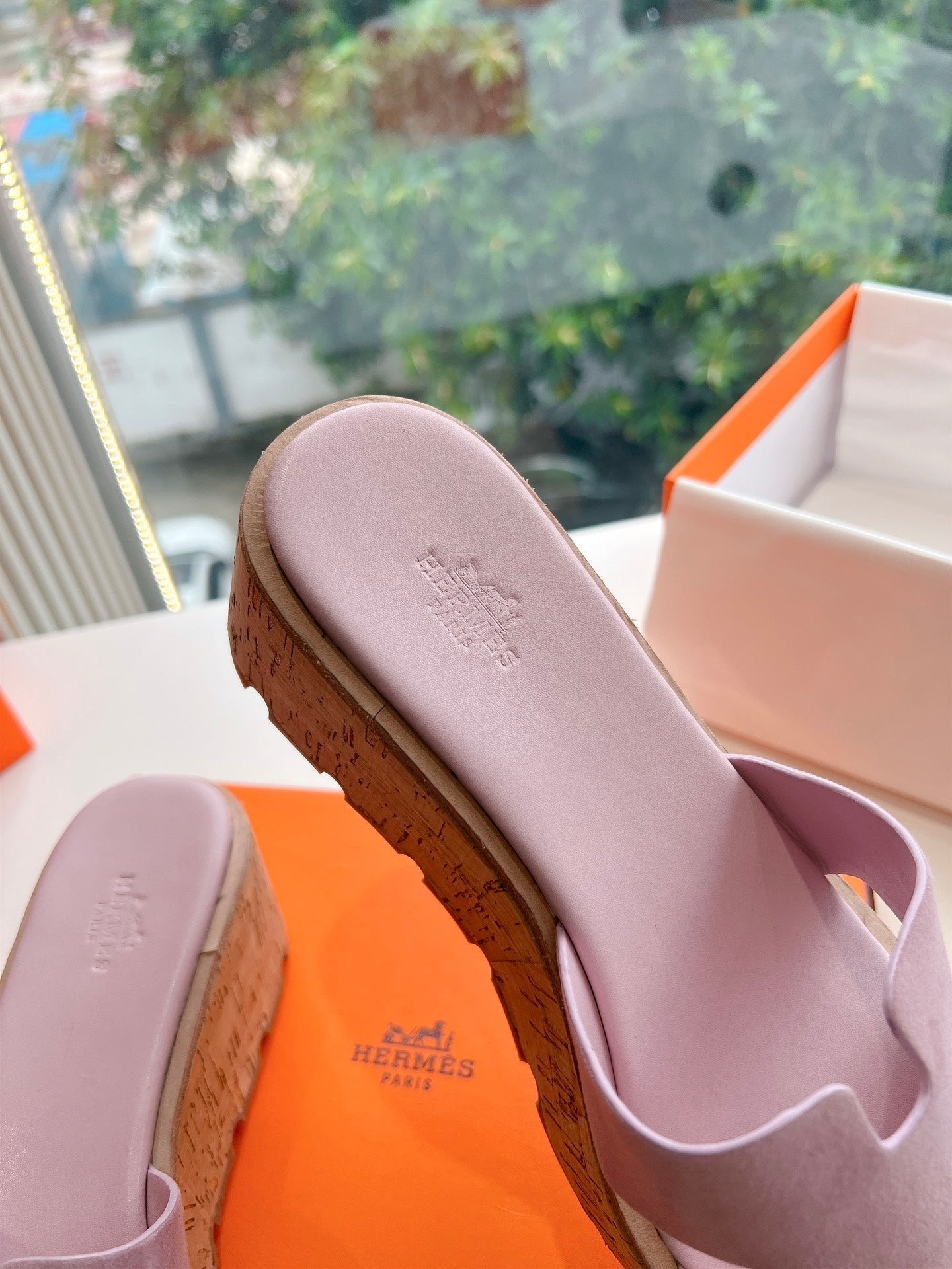 EZE 65 SANDAL PASTEL PINK SUEDE