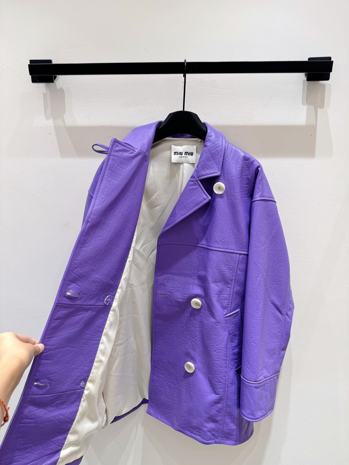 MIUMIU LEATHER JACKET STYLE 844