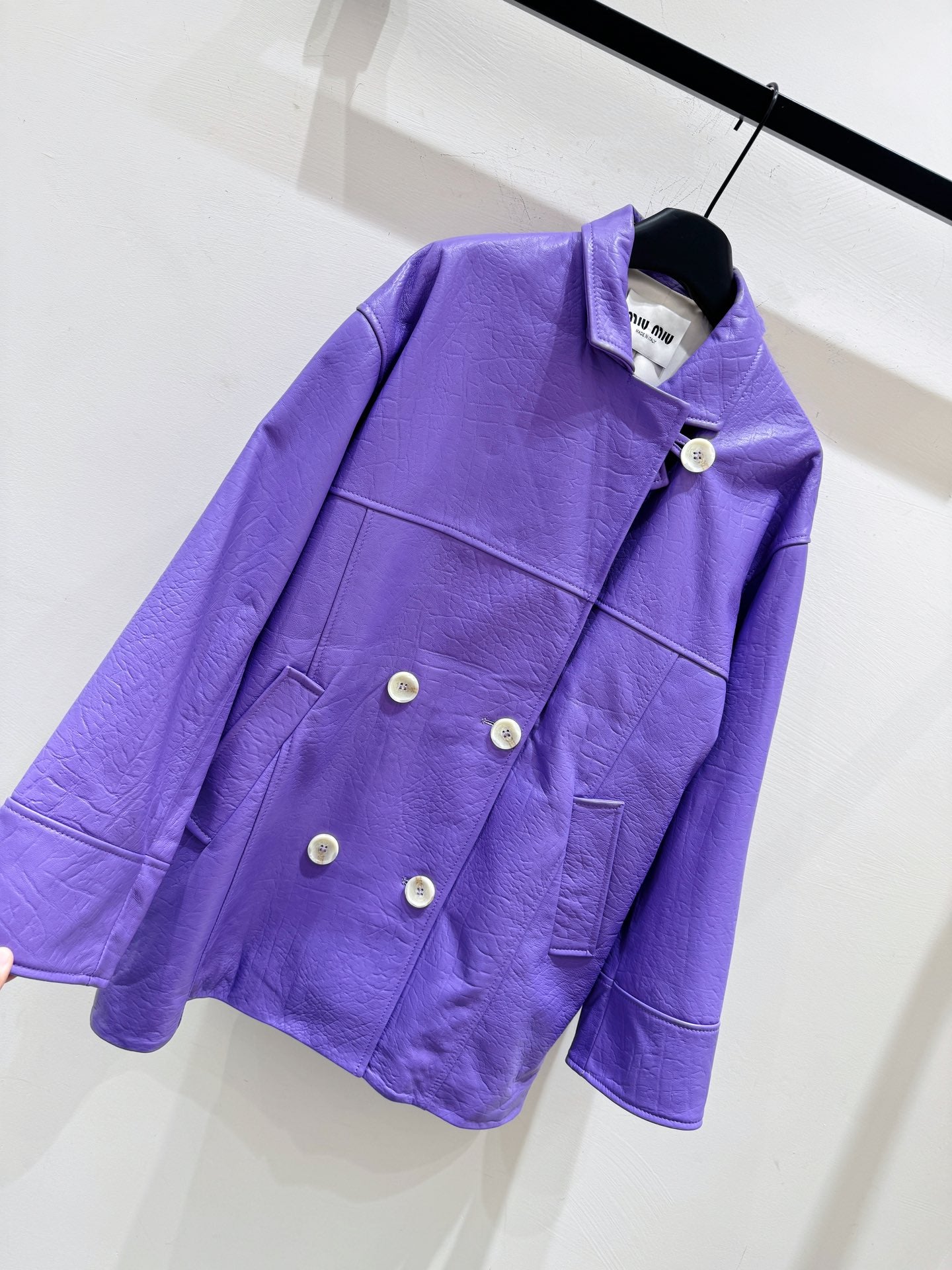 MIUMIU LEATHER JACKET STYLE 844