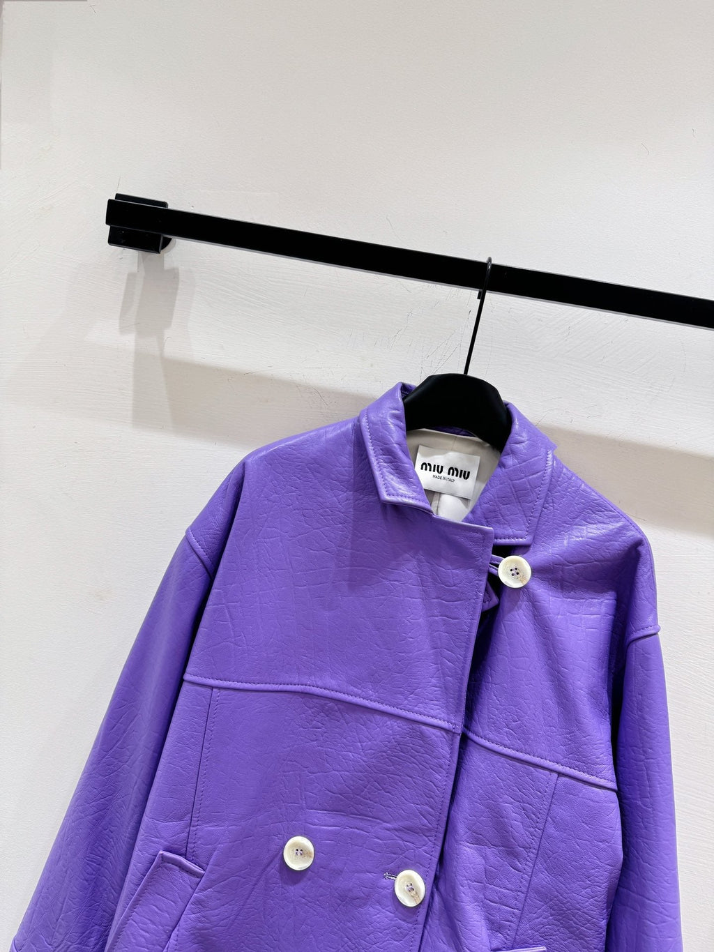 MIUMIU LEATHER JACKET STYLE 844