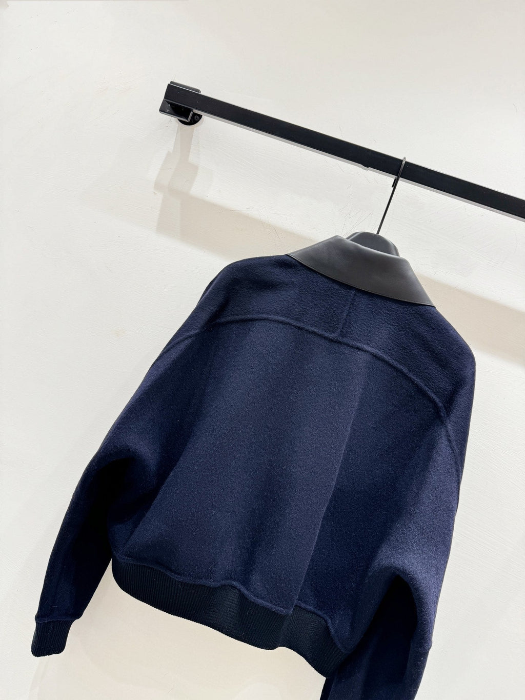 HERMES 25S CASHMERE COAT WITH SHEARLING COLLAR 251