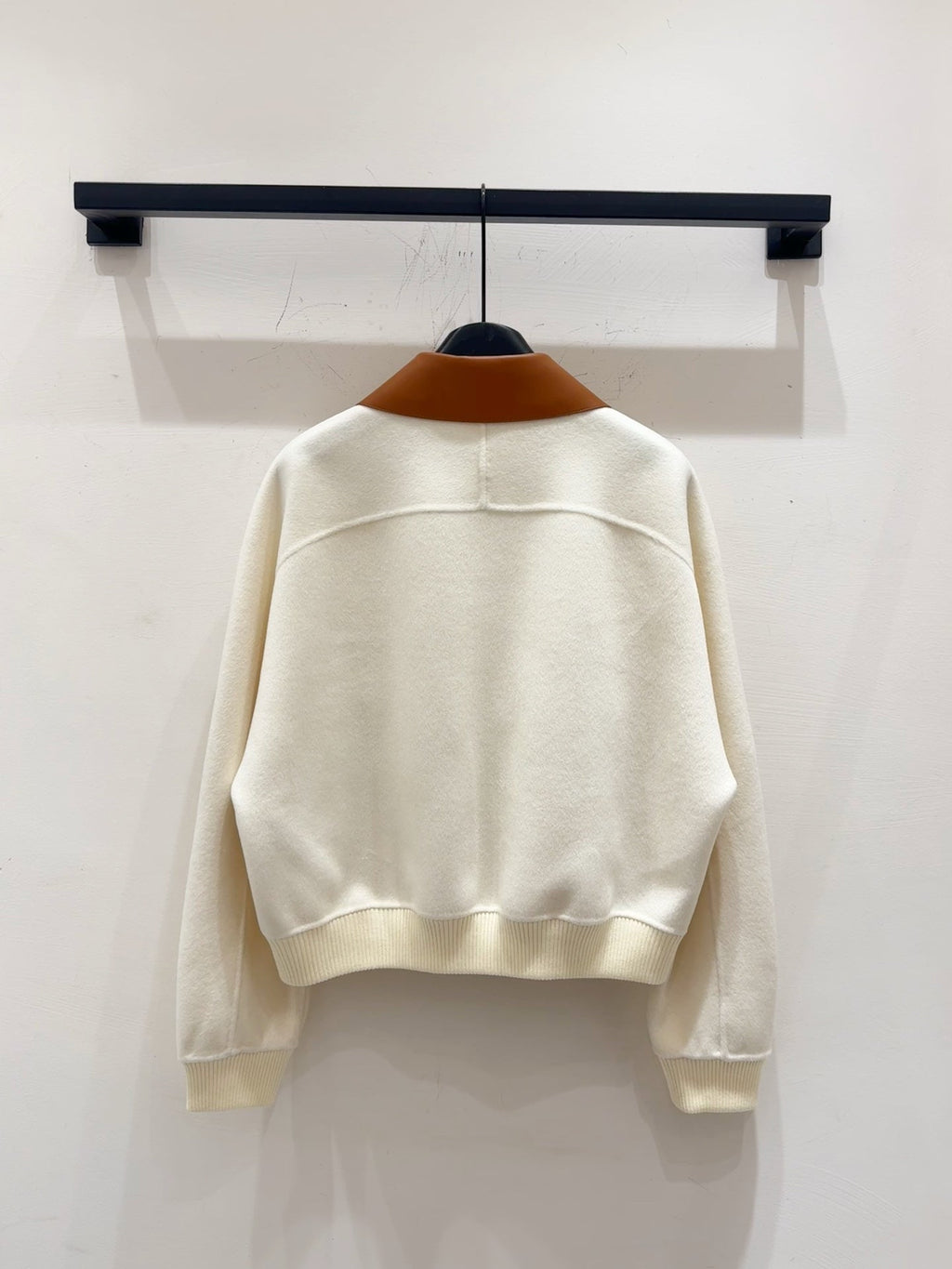 HERMES 25S CASHMERE COAT WITH SHEARLING COLLAR 253