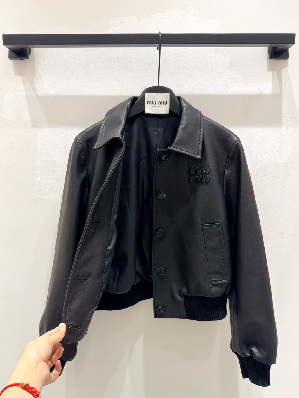 MIUMIU LEATHER JACKET STYLE 843