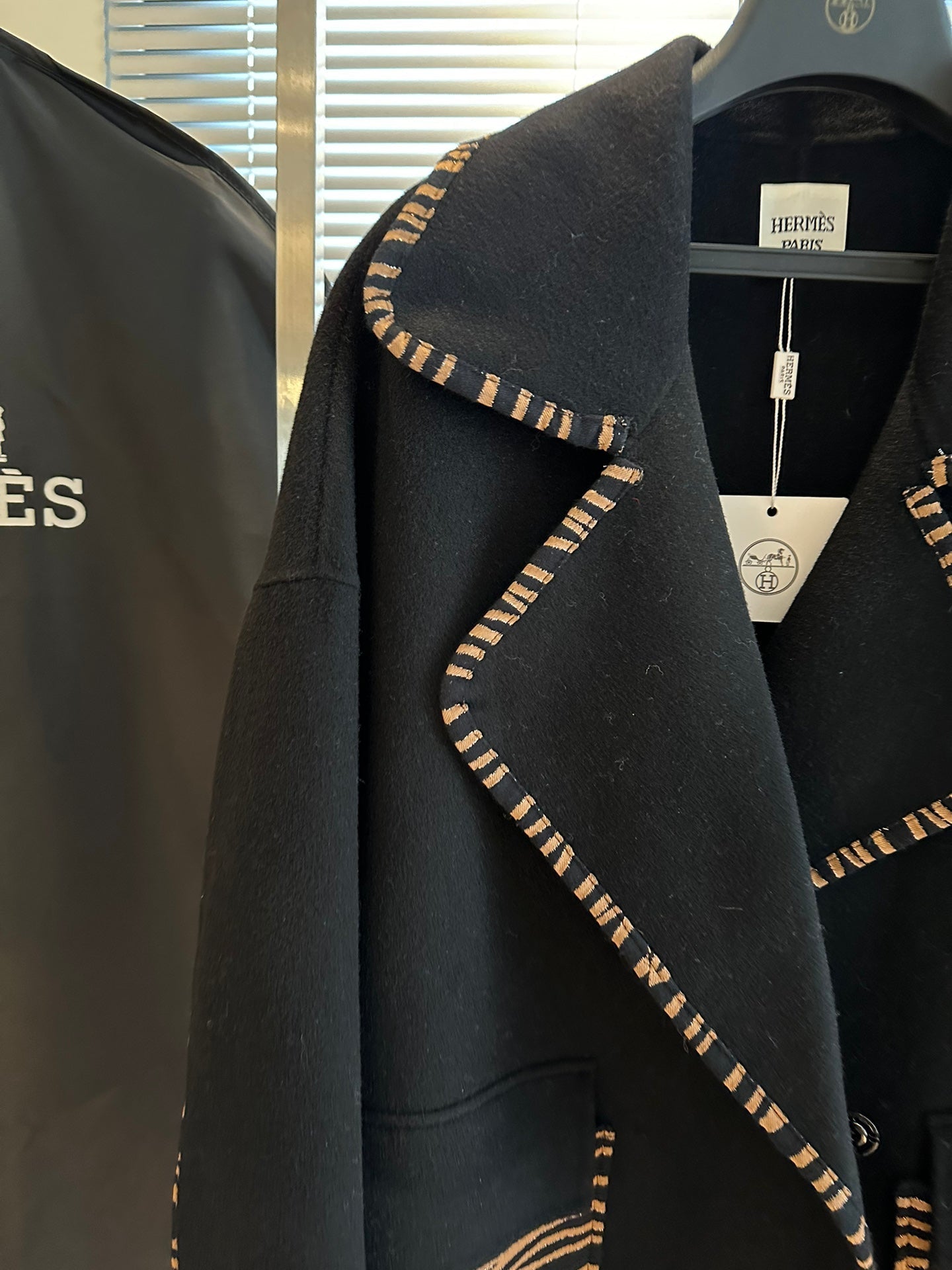 HERMES 25S DESIGNER CASHMERE COAT 180