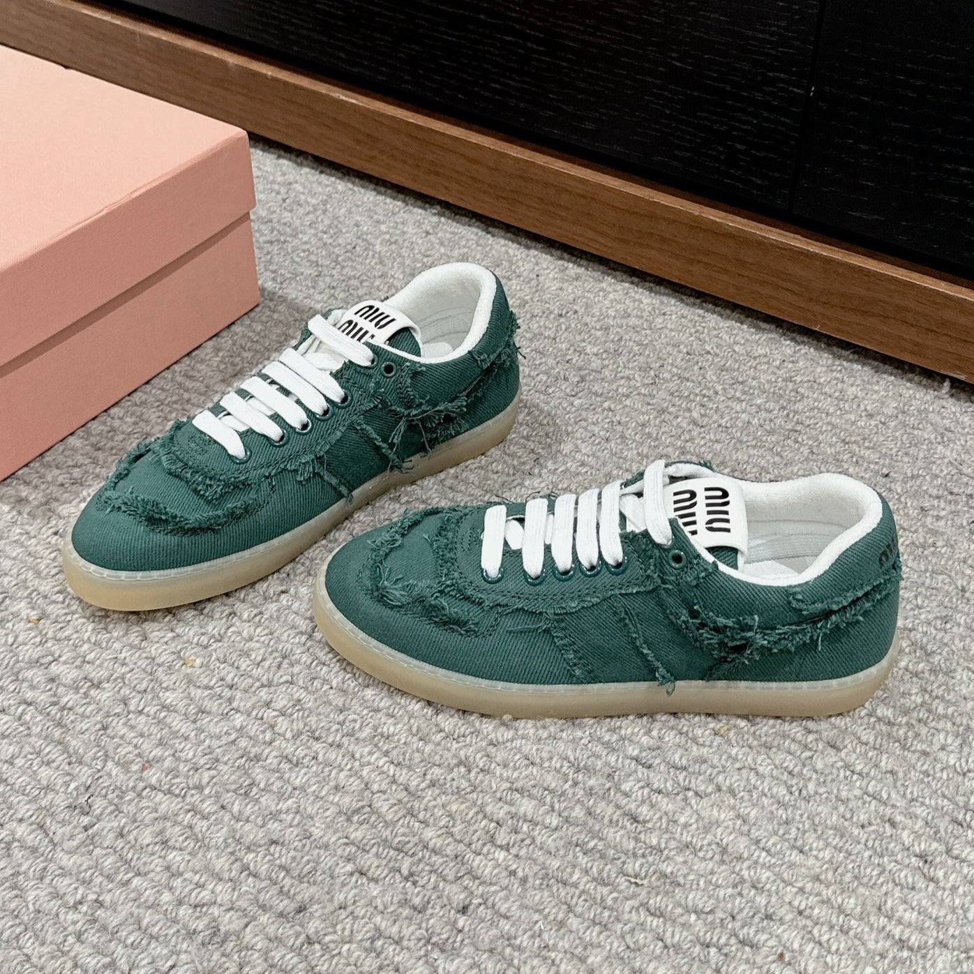 Dexun Sneaker Dark Green Canvas