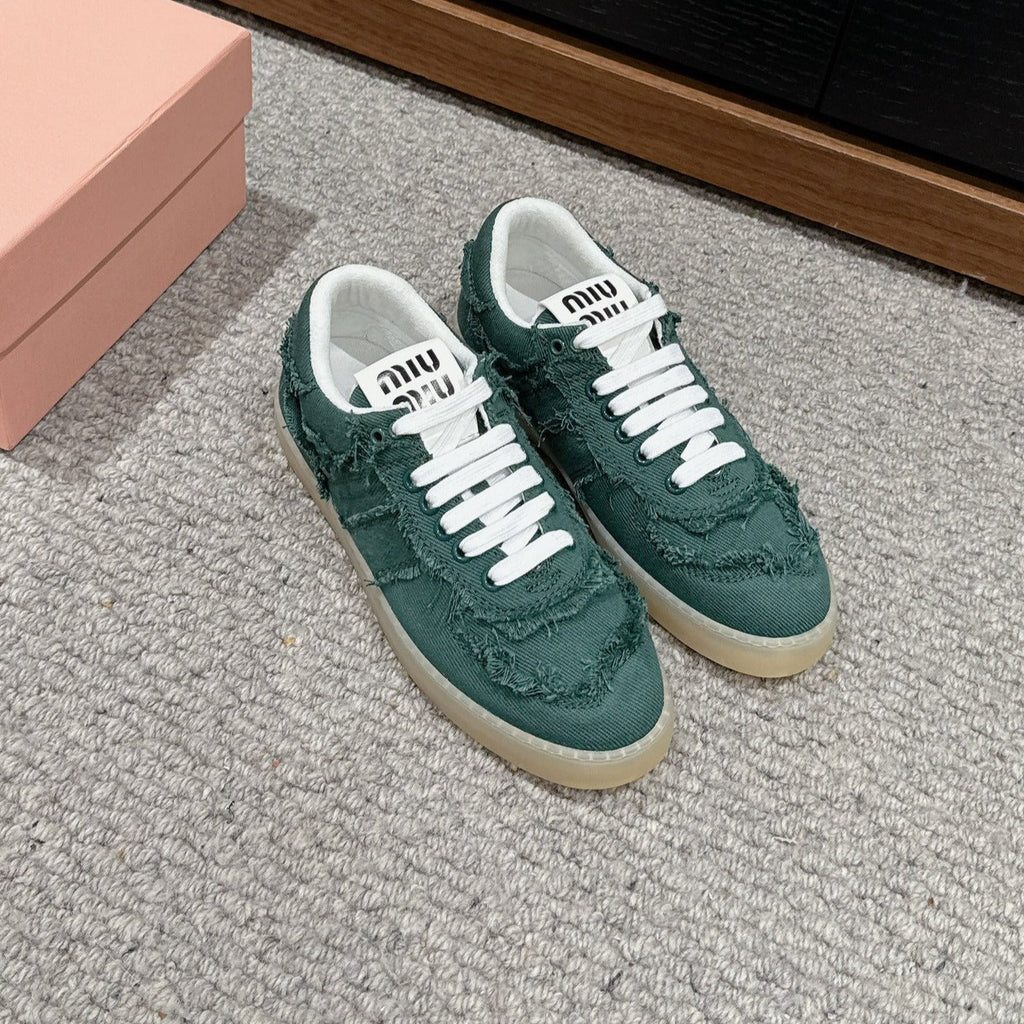 Dexun Sneaker Dark Green Canvas