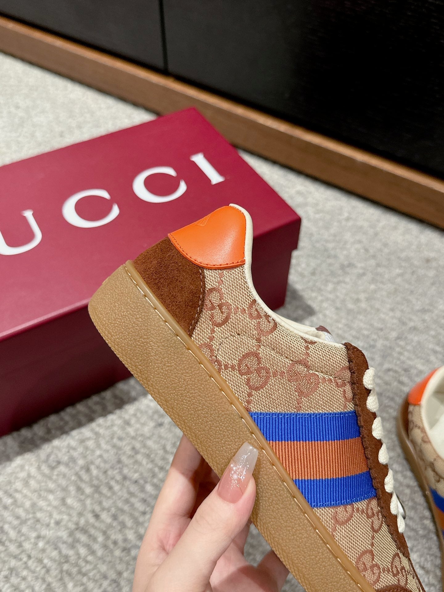 GG & ADIDAS GAZELLE SNEAKER BROWN SUEDE