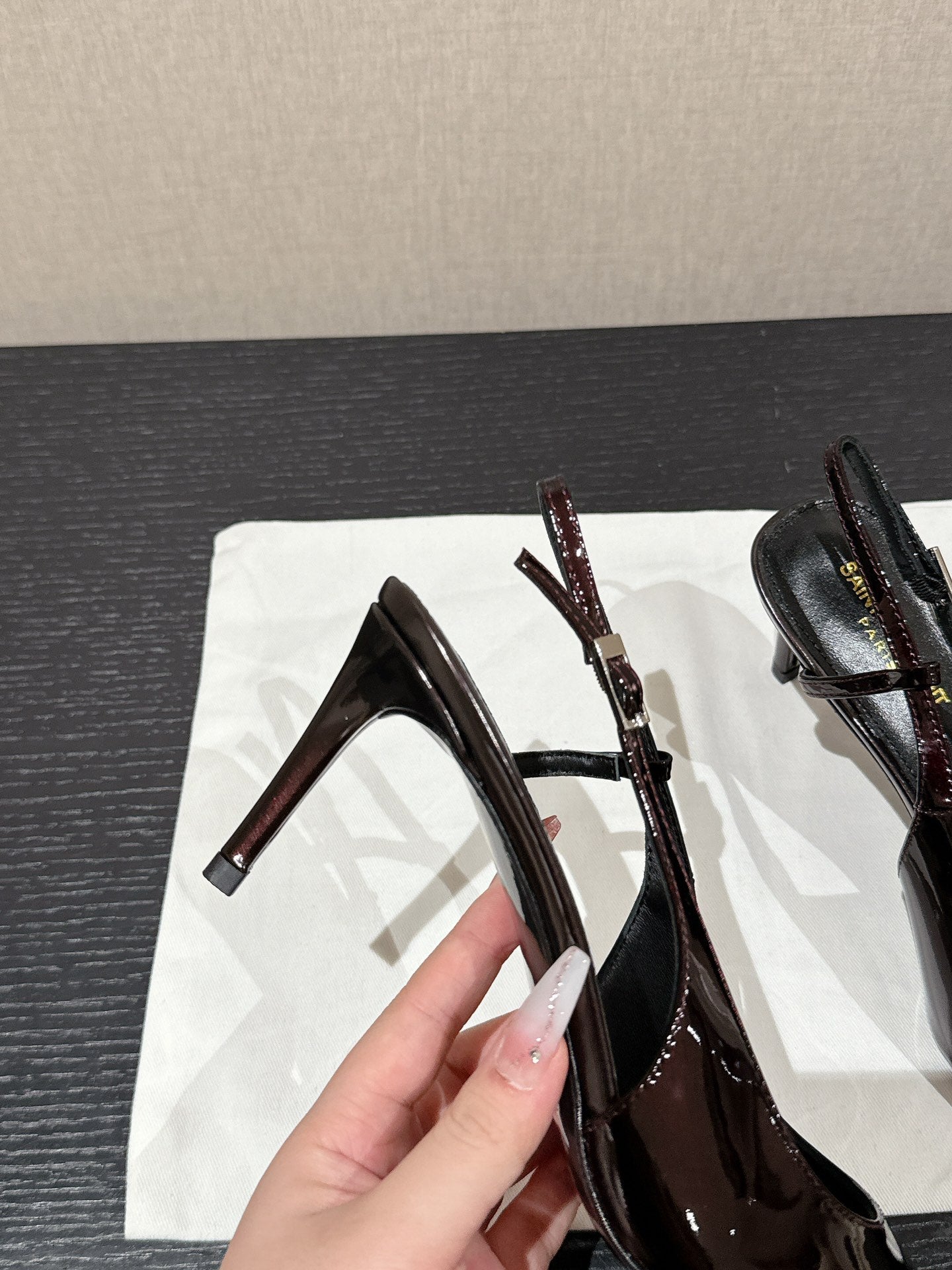 SL CHERISH SLINGBACK 75 WINE CALFSKIN