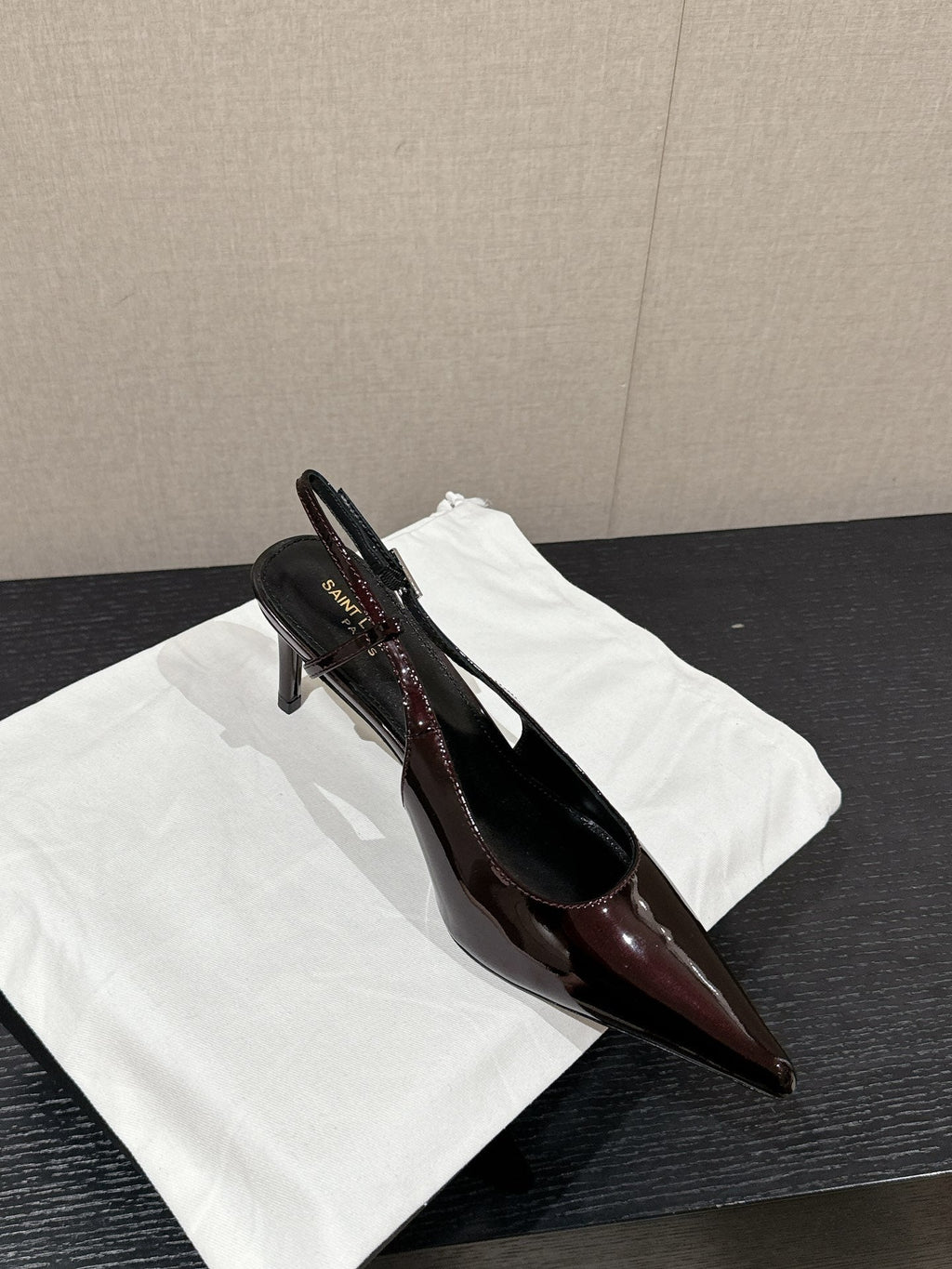 SL CHERISH SLINGBACK 75 WINE CALFSKIN