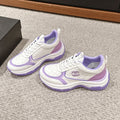 CC CLASSIC SNEAKER IN WHITE MIX IRIS PURPLE LAMBSKIN