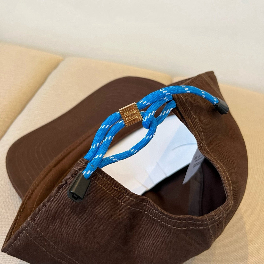 MM BASEBALL CAP IN BROWN KHAKI FABRIC STYLE 6