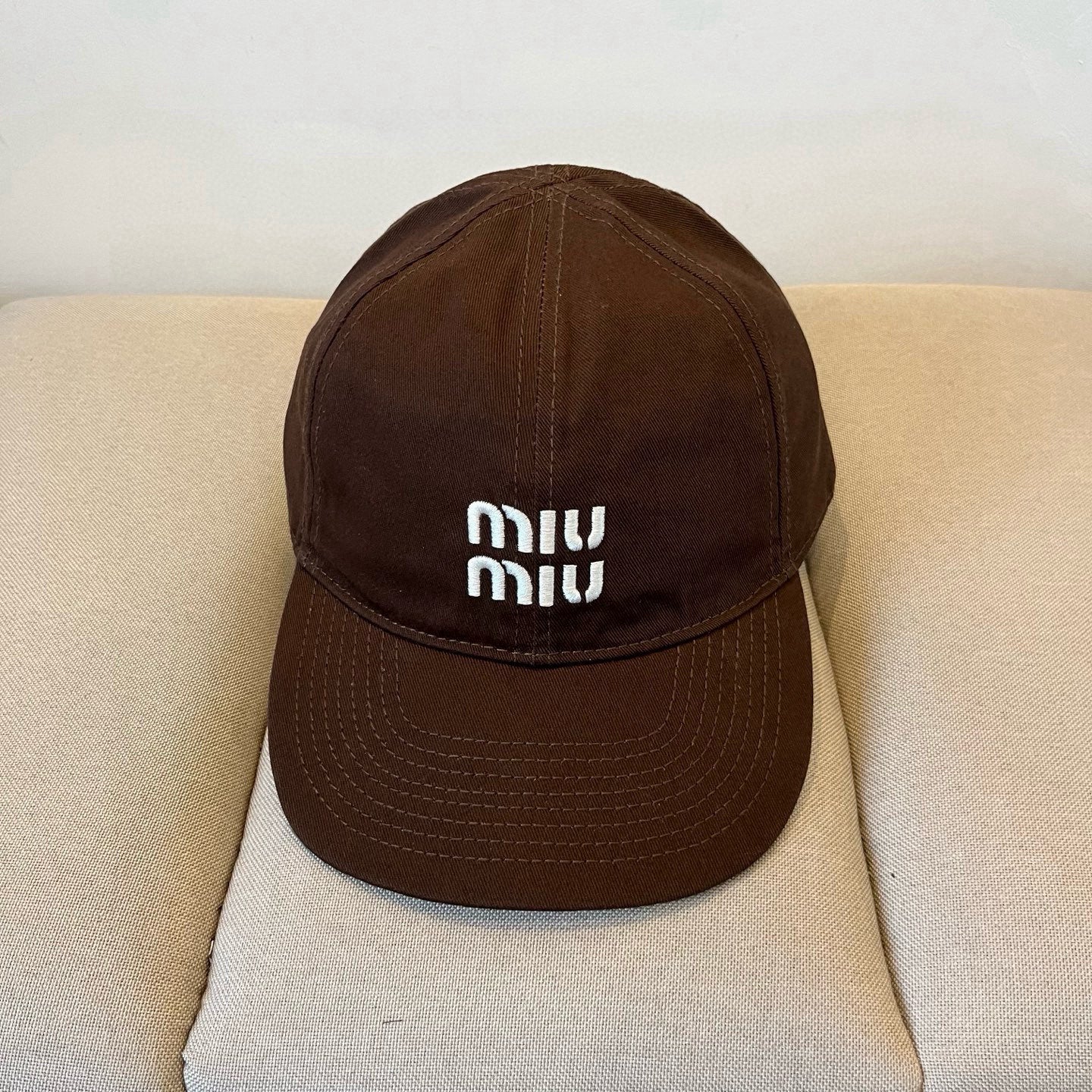 MM BASEBALL CAP IN BROWN KHAKI FABRIC STYLE 6