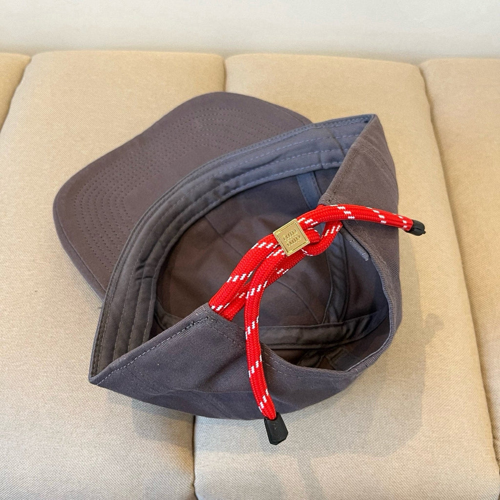 MM BASEBALL CAP IN DARK GREY KHAKI FABRIC STYLE 4