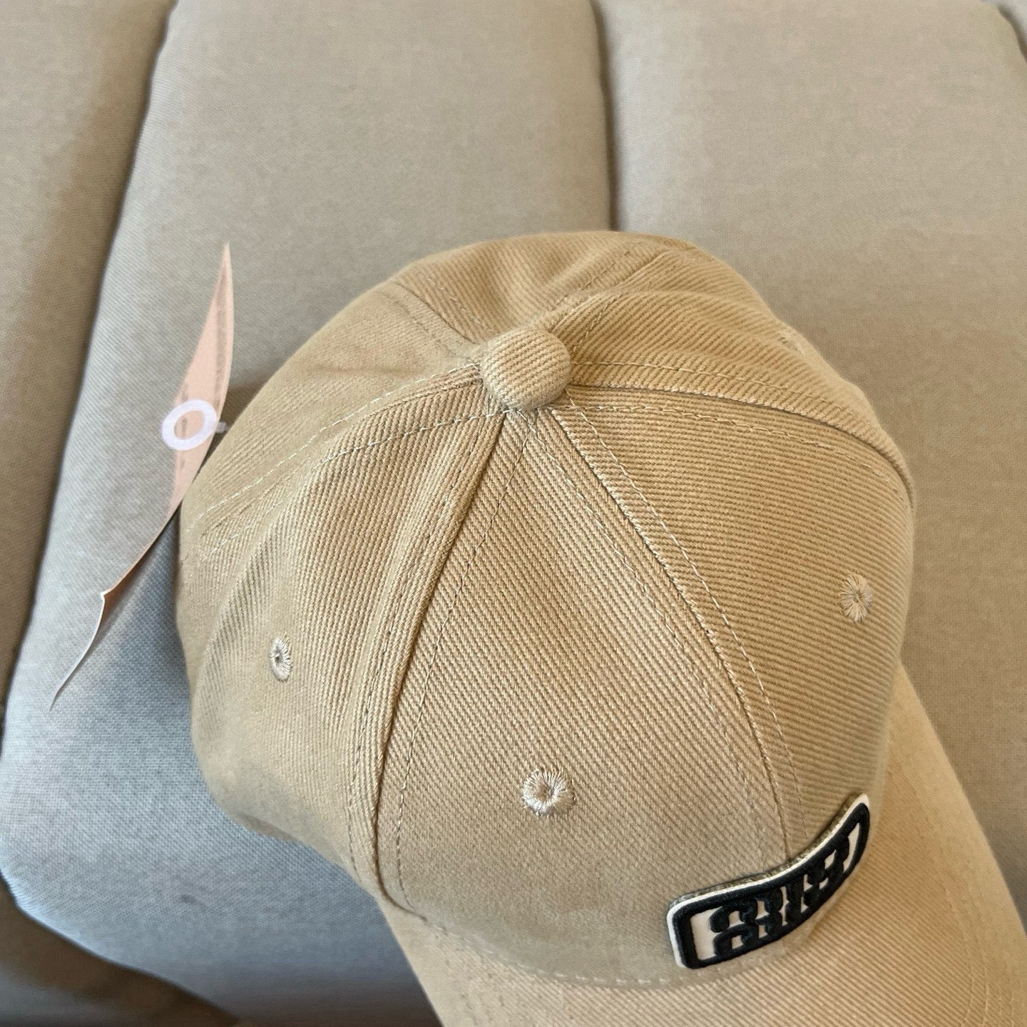 MM BASEBALL CAP IN BEIGE KHAKI FABRIC STYLE 3