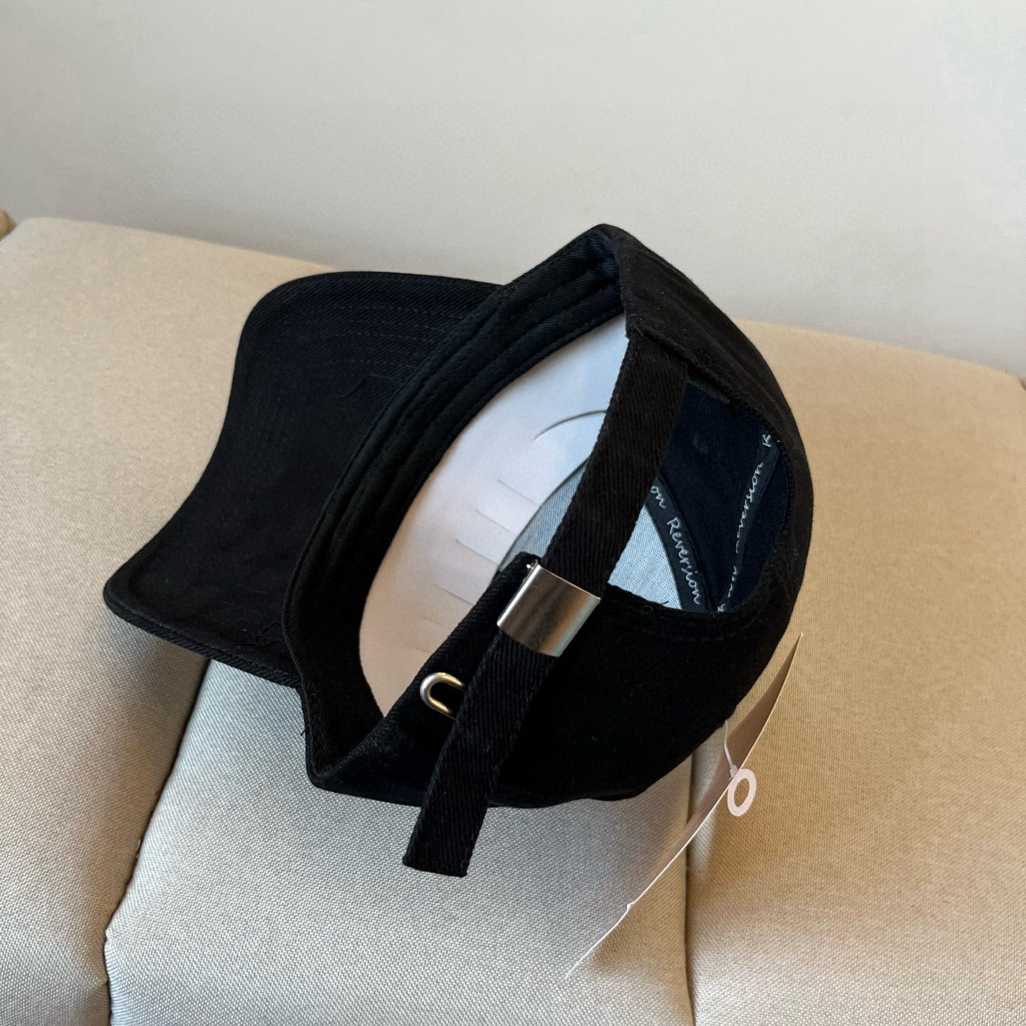 MM BASEBALL CAP IN BLACK KHAKI FABRIC STYLE 2