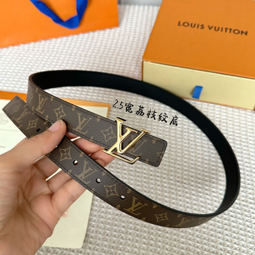 LV ICONIC 25 MM IN BROWN DAMIER CALFSKIN SILVER HARDWARE