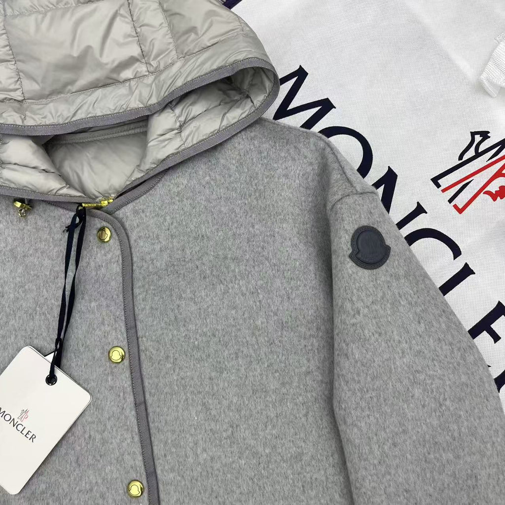 MONCLER 25S REVERSIBLE KNIT JACKET WITH A ROUND NECK 191