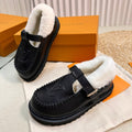 COLORADO COMFORT MARY JANE IN BLACK CALFSKIN AND SHEARLING LINING
