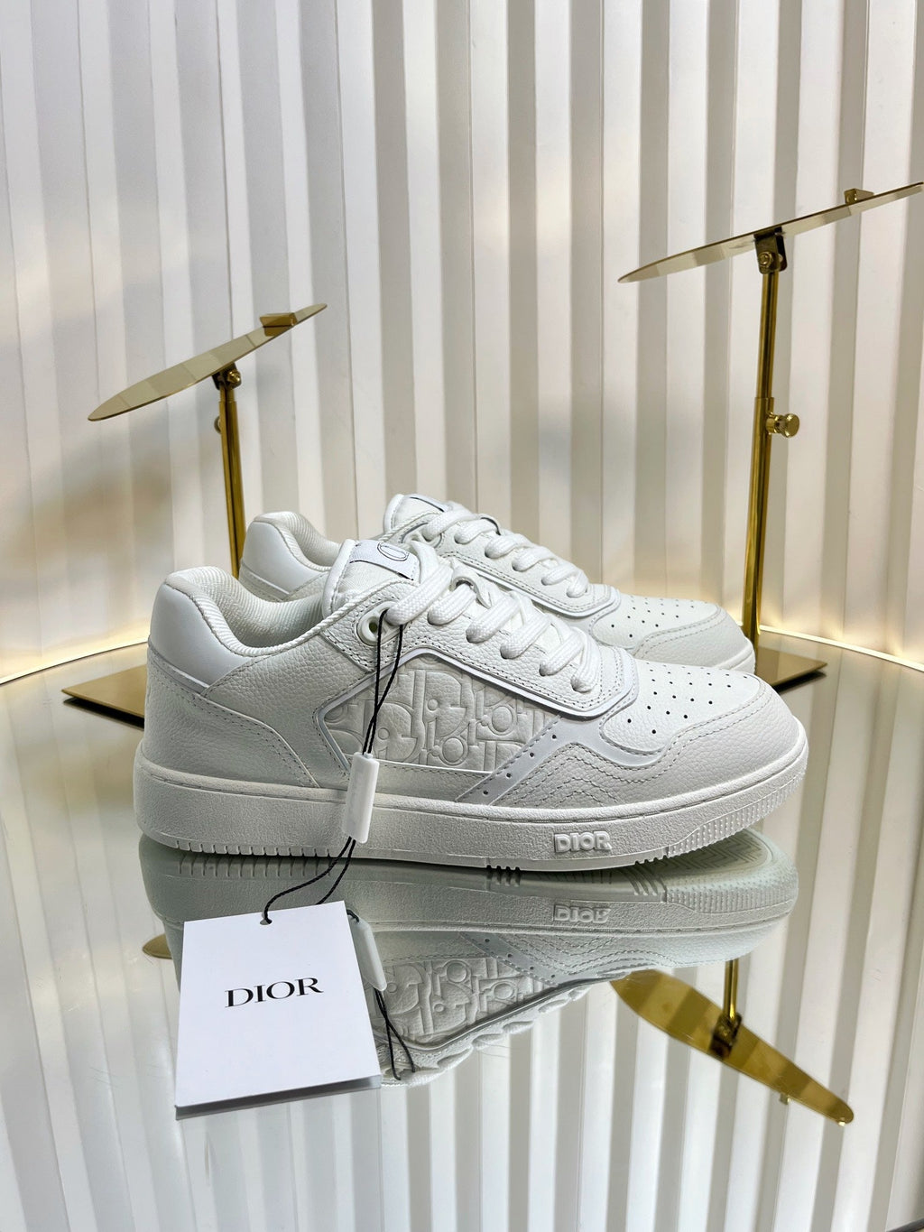 B27 LOW-TOP SNEAKER WHITE SMOOTH CALFSKIN