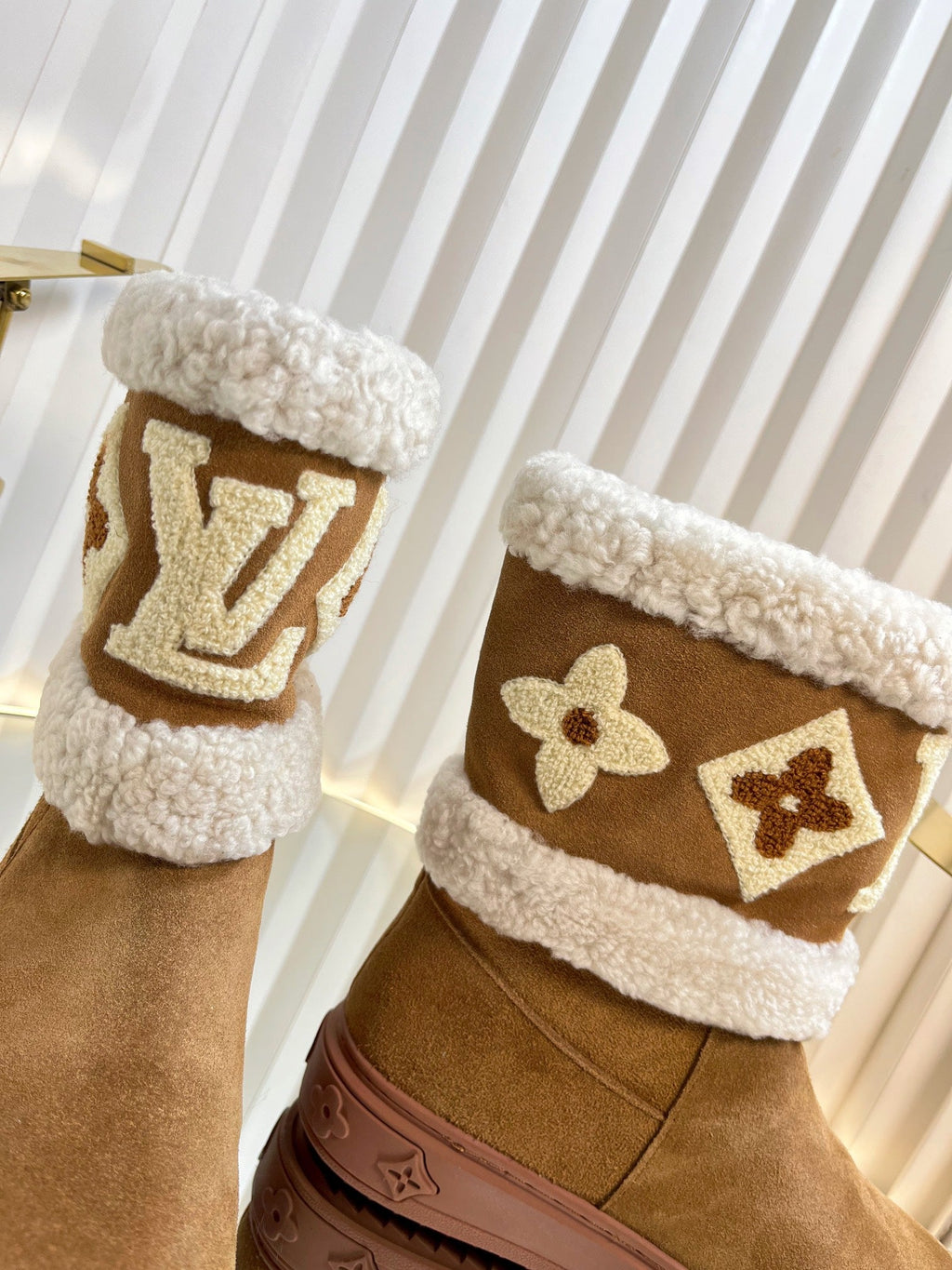 SNOWDROP FLAT ANKLE BOOTS IN CIDER BROWN SUEDE