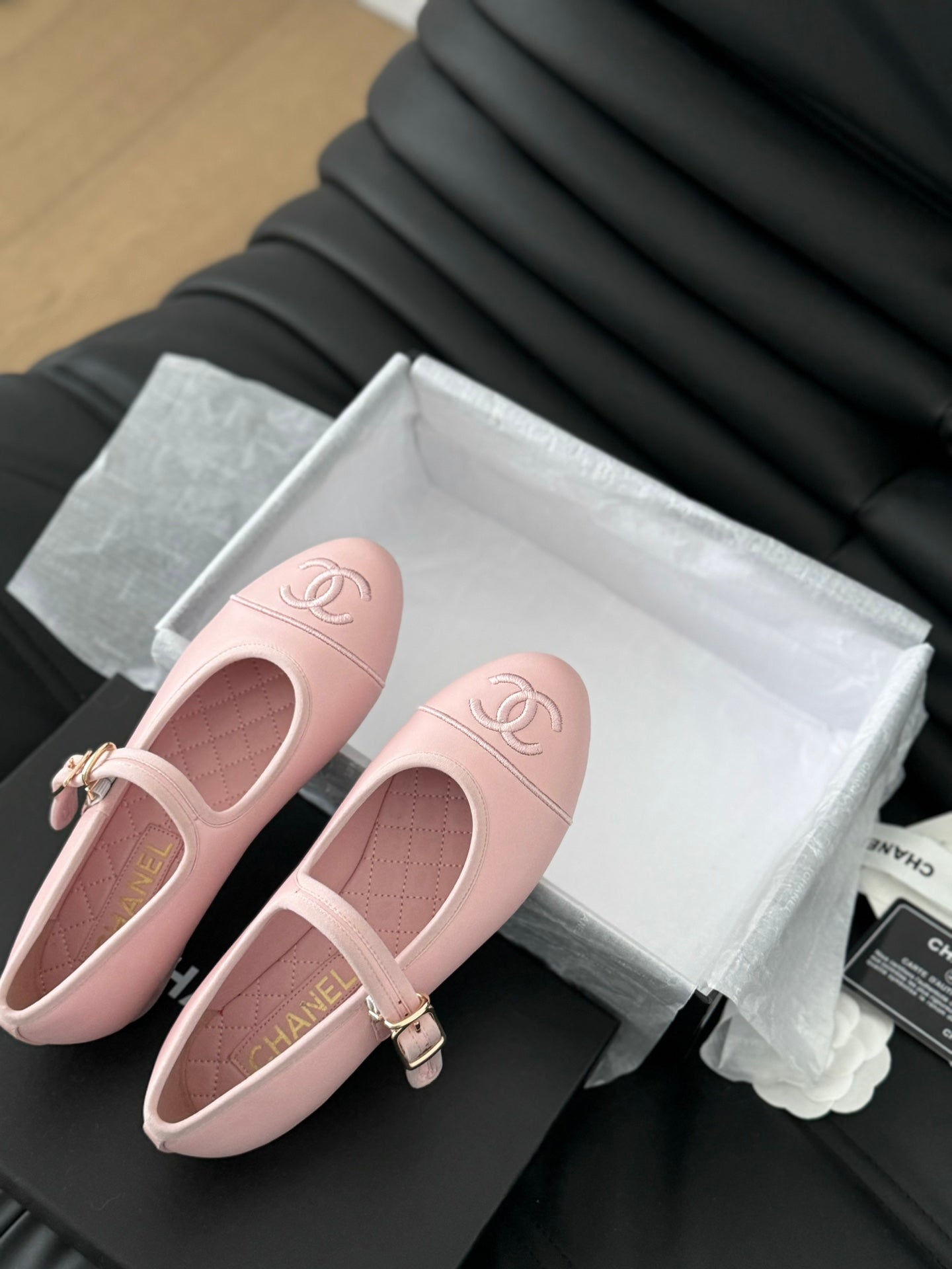 MARY JANE SHOES IN LIGHT PINK LAMBSKIN