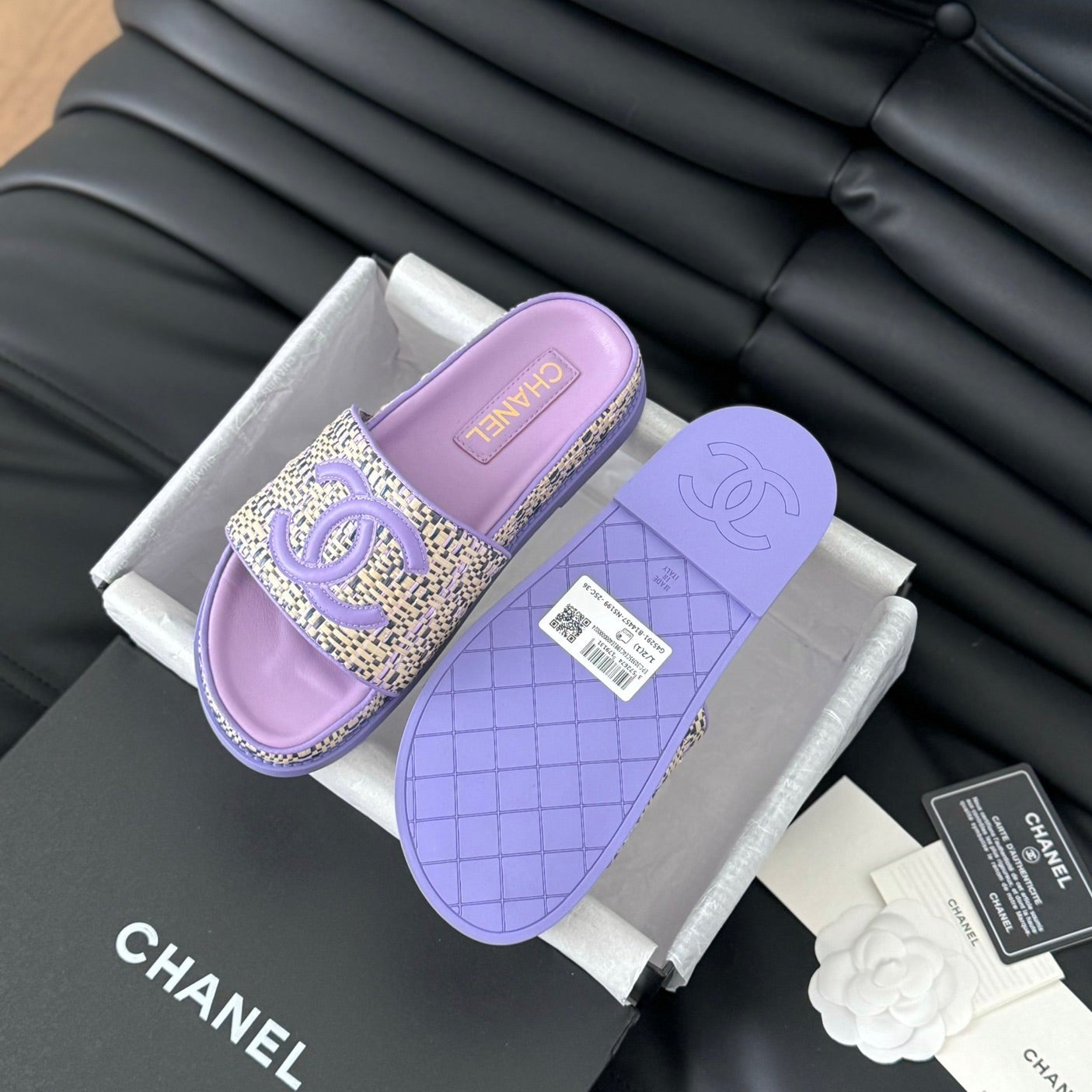 Slippers Sheepskin  Heather Purple