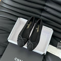 CLASSIC BALLET FLATS BLACK LAMBSKIN