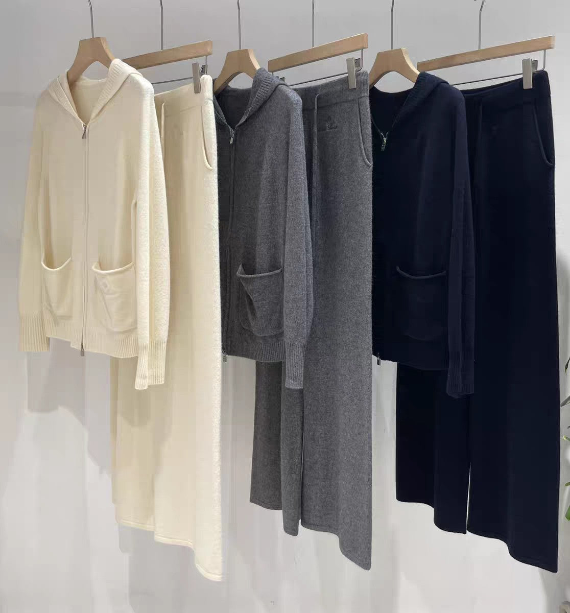 LP KNIT CARDIGAN & WIDE-LEG PANTS SET STYLE 39