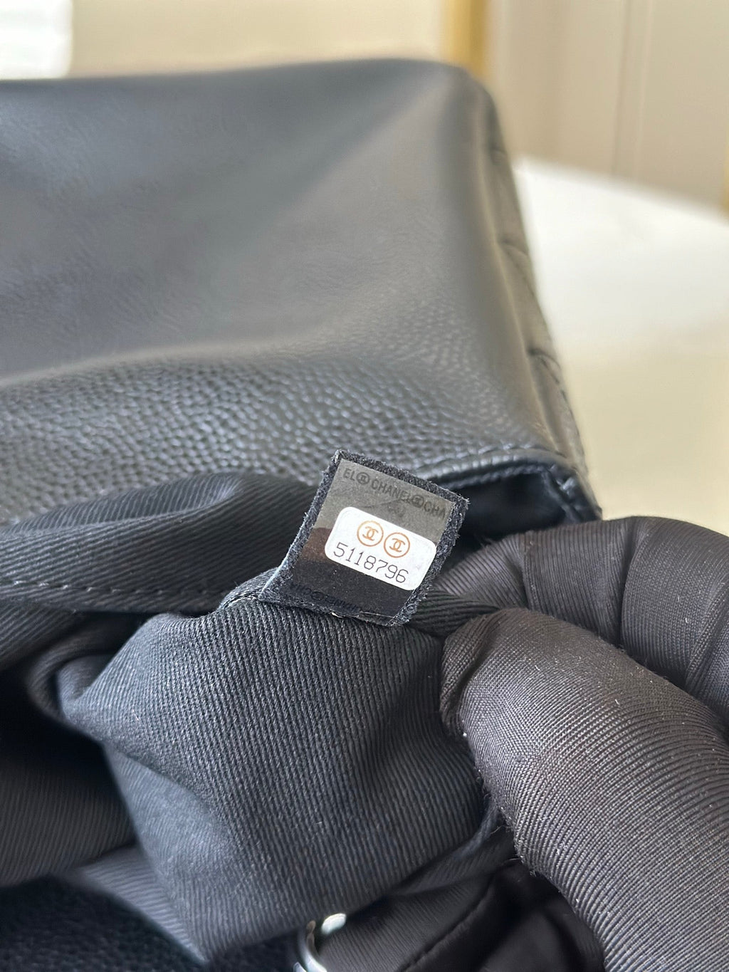 CHANEL 25S FLAP BAG 34 IN BLACK CAVIAR