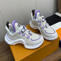 LV ARCHLIGHT SNEAKER BEIGE MIX VIOLET CALFSKIN