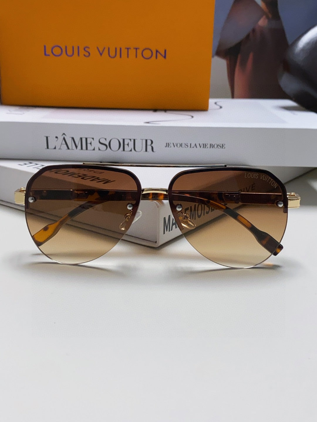 PILOT SUNGLASSES 582591 IN HAVANA METAL BROWN SMOKE LENSES