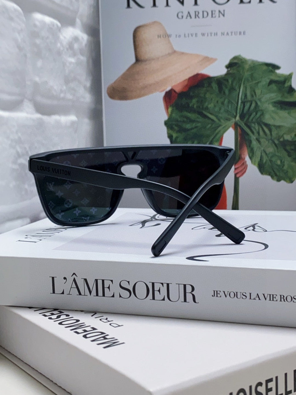 WAIMEA SUNGLASSES 581361 IN MULTICOLOR ACETATE MONOGRAM ON LENS