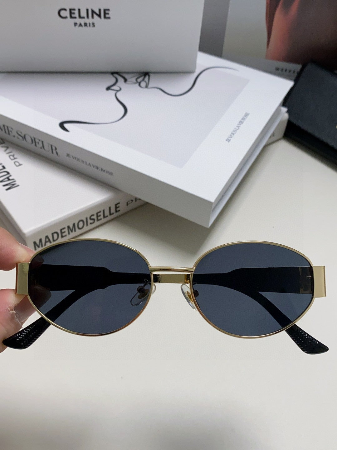 TRIOMPHE SUNGLASSES 548598 IN METAL