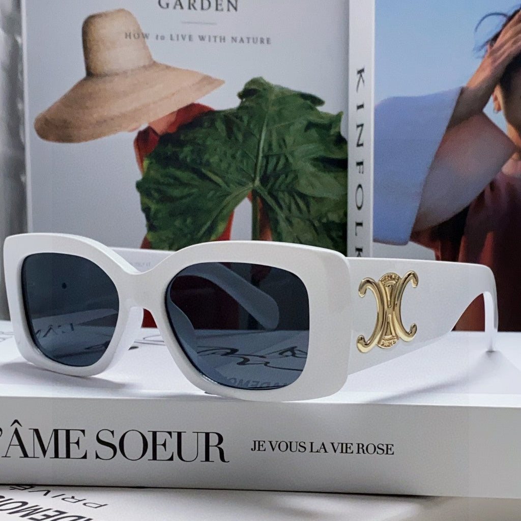 TRIOMPHE SUNGLASSES 548599 IN WHITE ACETATE