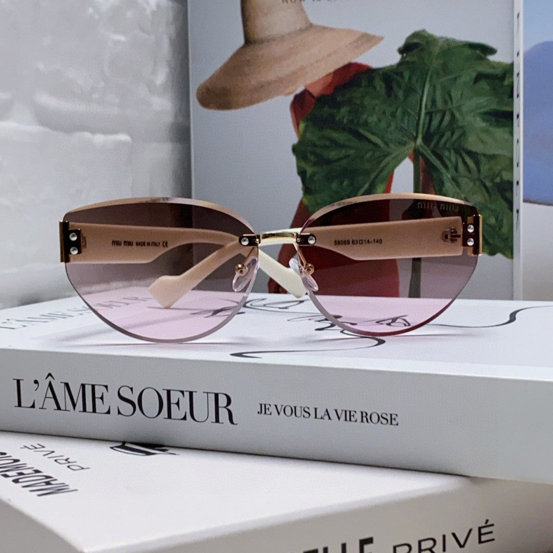 LOGO SUNGLASSES 513011 IN WHITE ACETATE