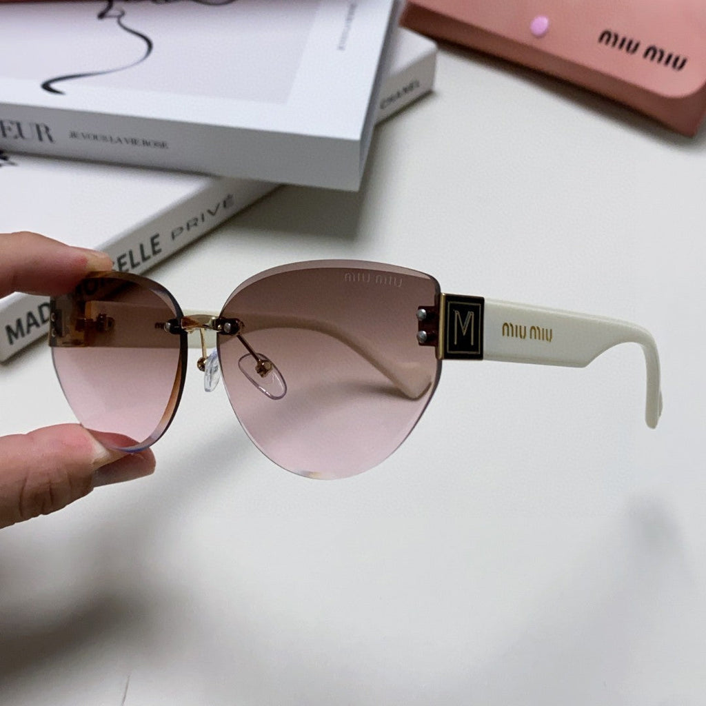 LOGO SUNGLASSES 513011 IN WHITE ACETATE