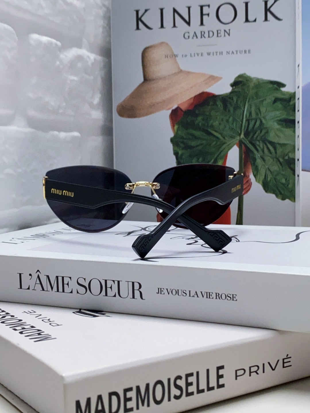 LOGO SUNGLASSES 513013 IN BLACK ACETATE