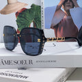 SQUARE SUNGLASSES 632876 IN BLACK ACETATE